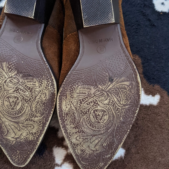 SUEDE cowboy boots - Picture 5 of 6